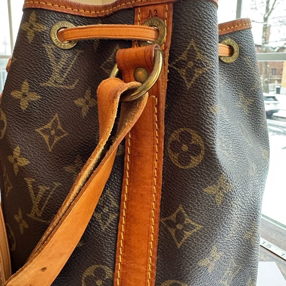 Louis Vuitton Petit Noe Monogram Brown Bag with certificate of authenticuty